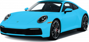 Porsche showing full paint protection film